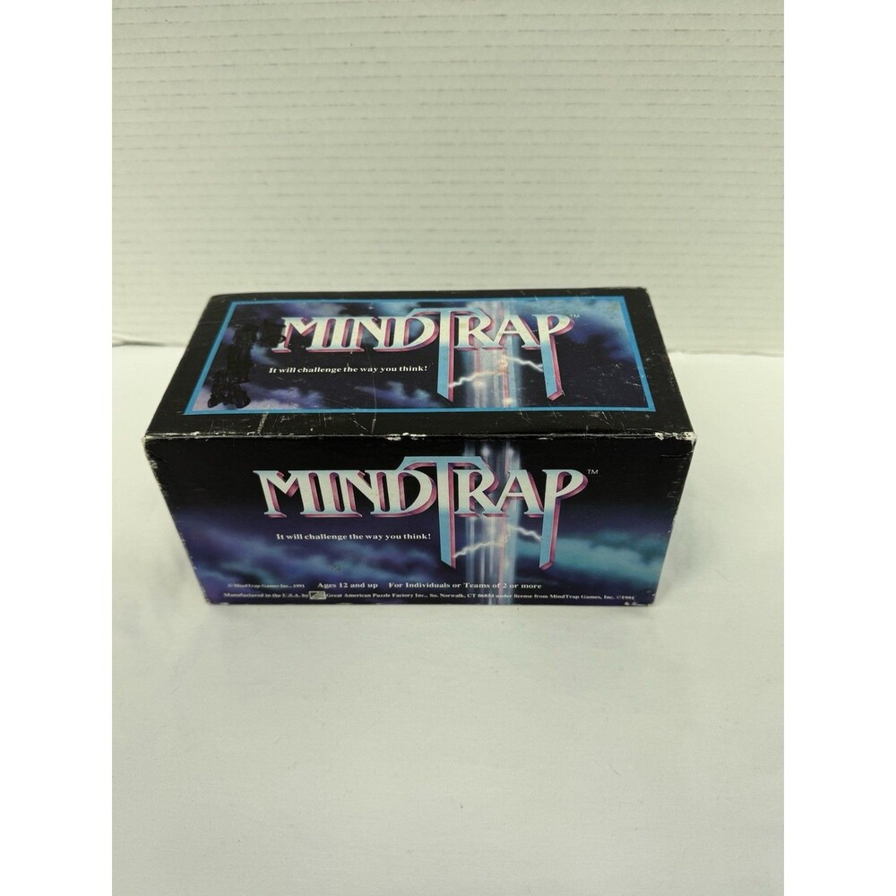 Vintage MindTrap Trivia Game Brainteaser Challenge Puzzle Card Family Fun Night